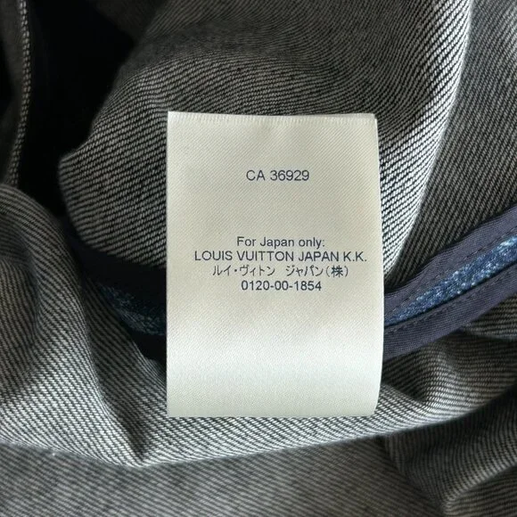 Louis Vuitton Blue Damier Salt Button Up Shirt